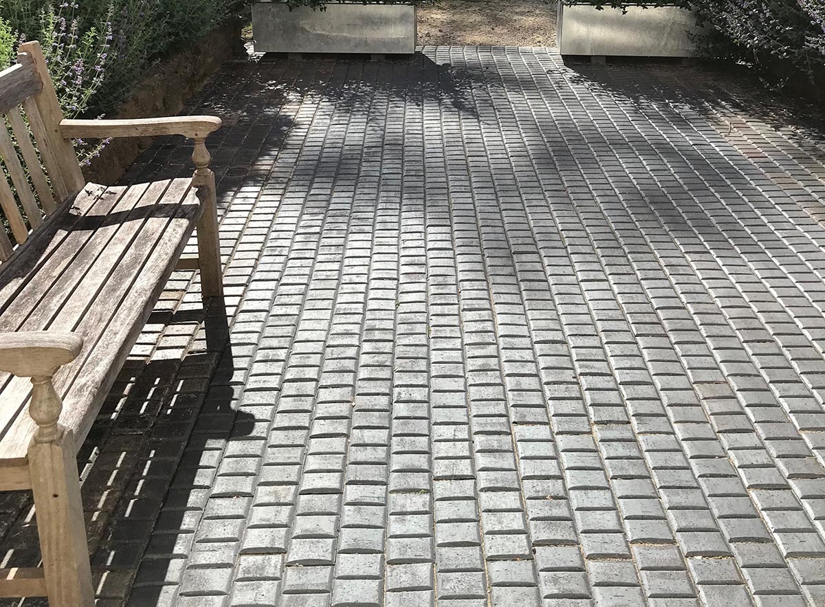 bespoke 3 panel patterned pavers